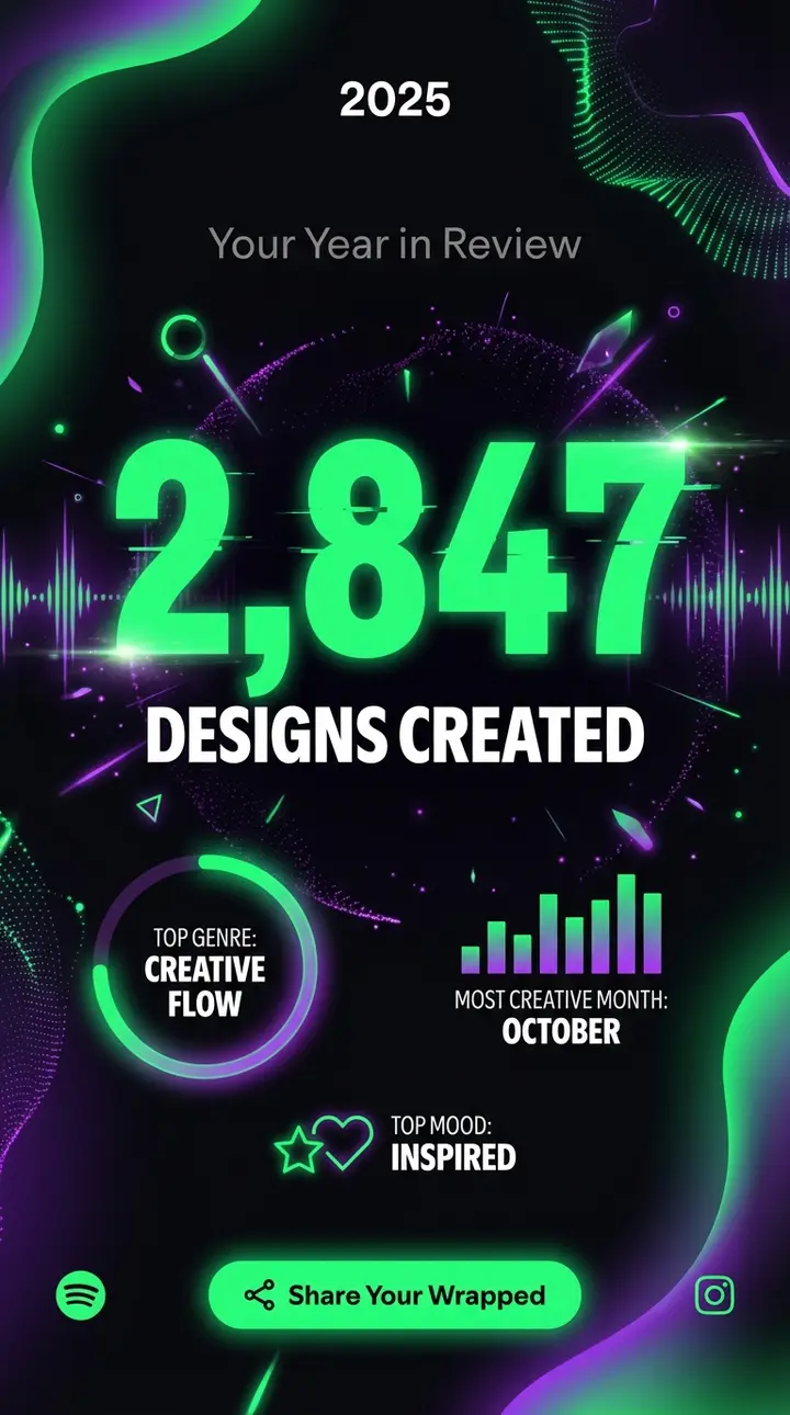 Year in Review — Instagram Stories template