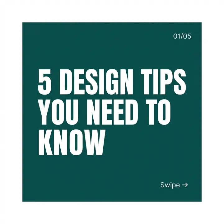 Carousel / Educational — Instagram Posts template