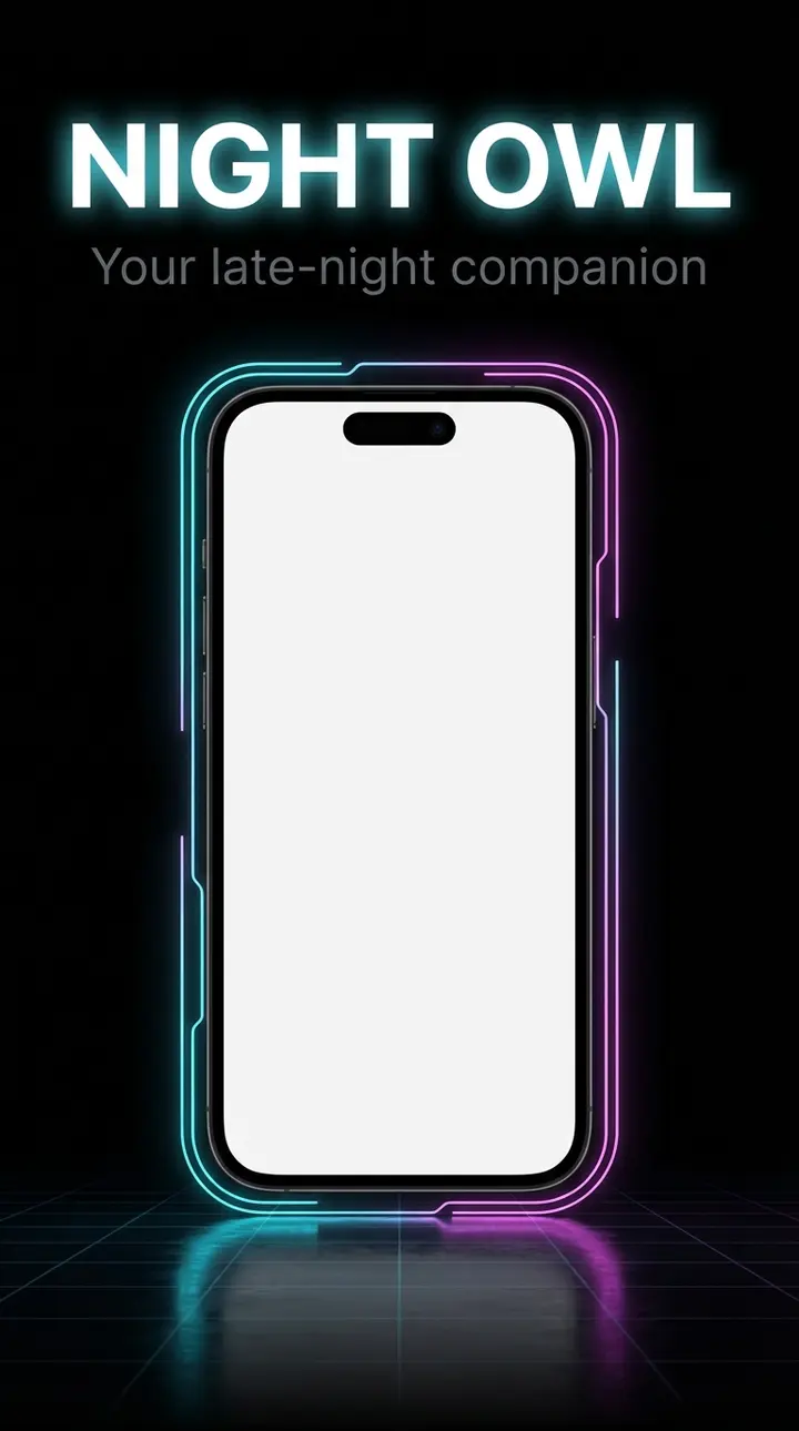 Neon Night — App Store Previews template