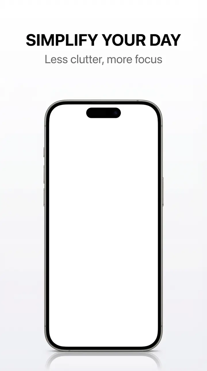 Minimalist Clean — App Store Previews template