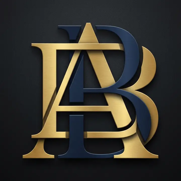 Overlapping Letters — Logos template