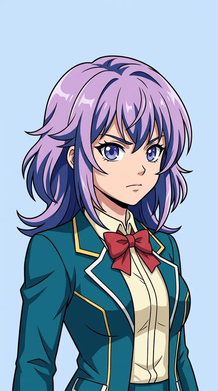 Anime Cel-Shaded Sprite — Visual Novel template