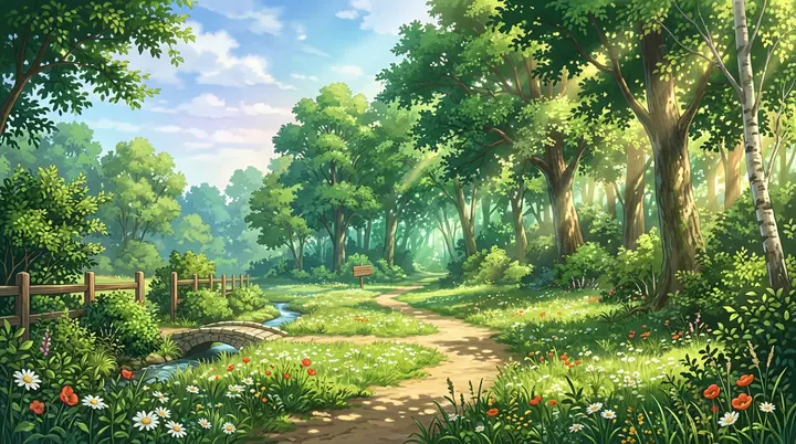 Nature Background — Visual Novel template