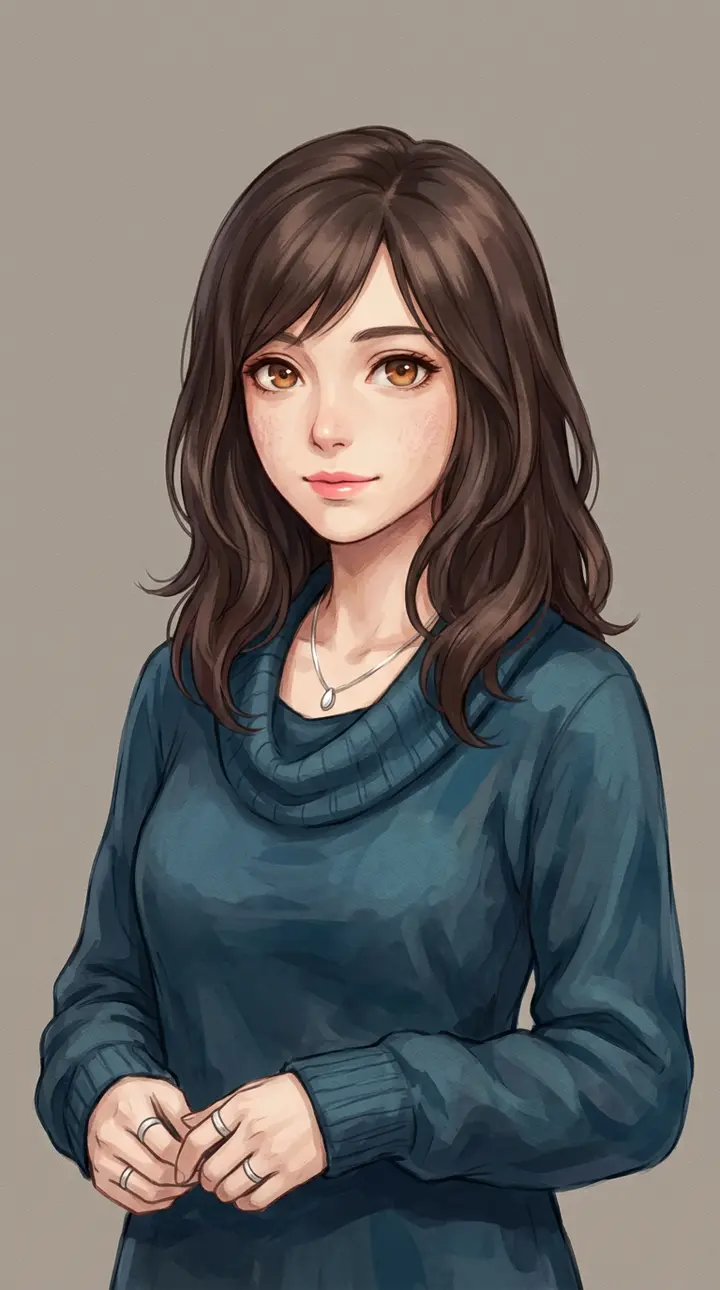 Semi-Realistic Sprite — Visual Novel template