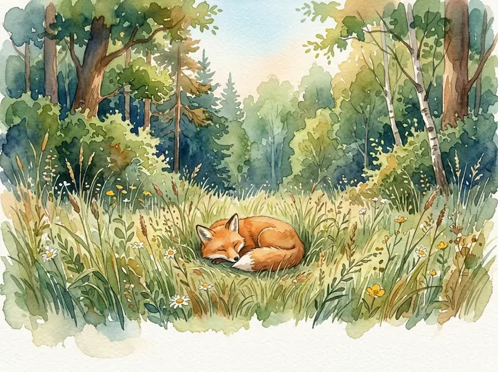 Watercolor Painted — Comic Panels template