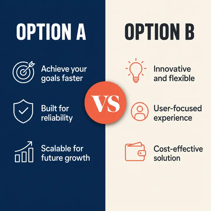 Versus Comparison — Infographics template