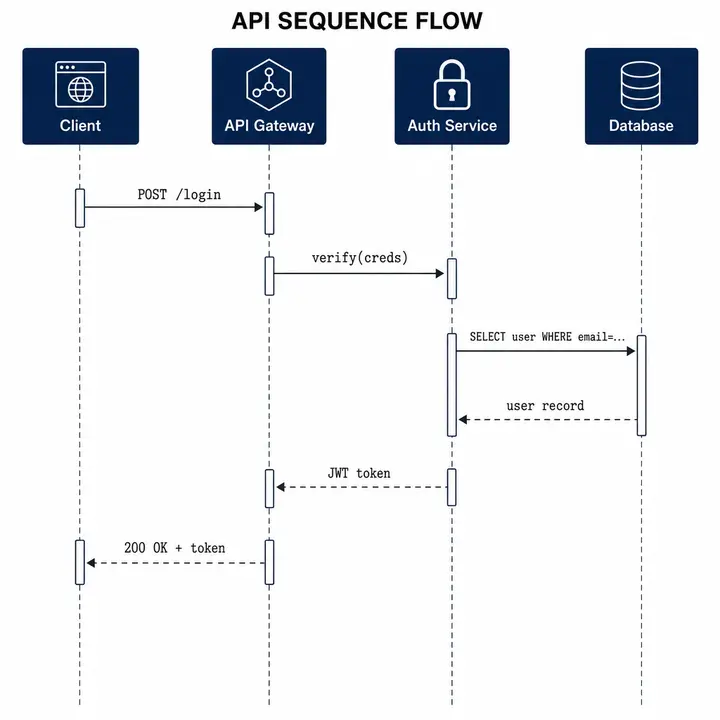 Sequence Diagram — Architecture Diagrams template